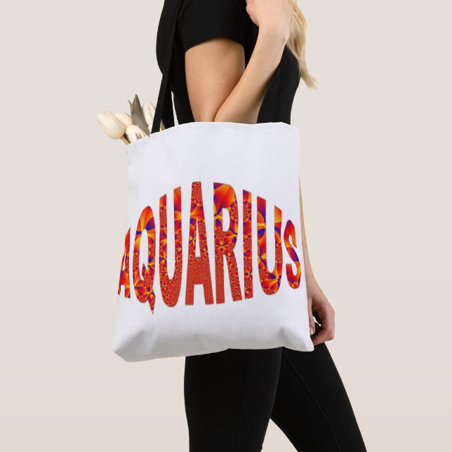 Aquarius - Firey Orange Yellow Blue Tasche (Von Nahem)