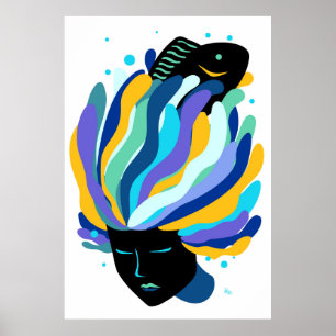 Aquarius-Fisch Poster