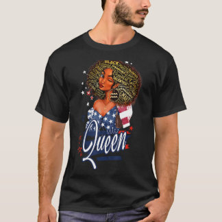 Aquarius Girl Birthday Melanin Afro Queen for Blac T-Shirt