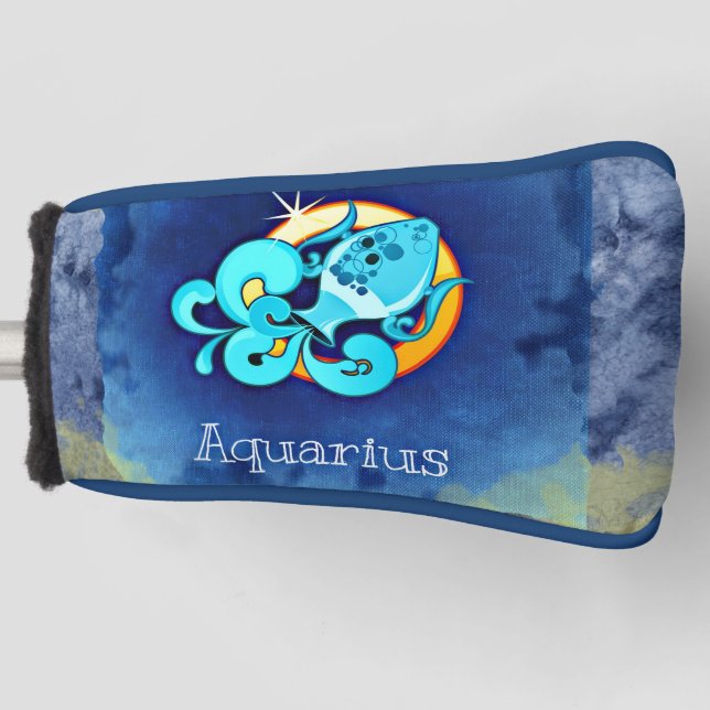 Aquarius Golf Headcover (Vorderseite)