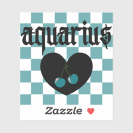 Aquarius Gothic Ästhetik Schokoriegel Kunst Aufkleber