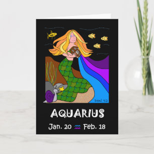 AQUARIUS - GREETKARTE KARTE