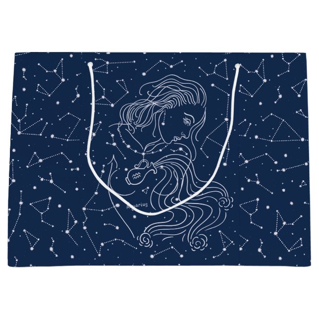 Aquarius Große Geschenktüte (Vorderseite)