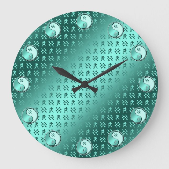 Aquarius Große Wanduhr (Vorderseite)