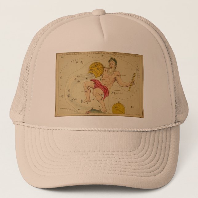 Aquarius Hat Truckerkappe (Vorderseite)