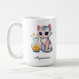 Aquarius Himmels-Zodiakustasse - Rosa Wassermann Kaffeetasse