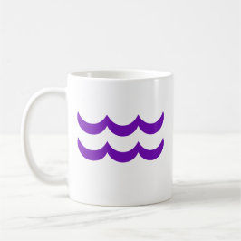 Aquarius im Lila Kaffeetasse