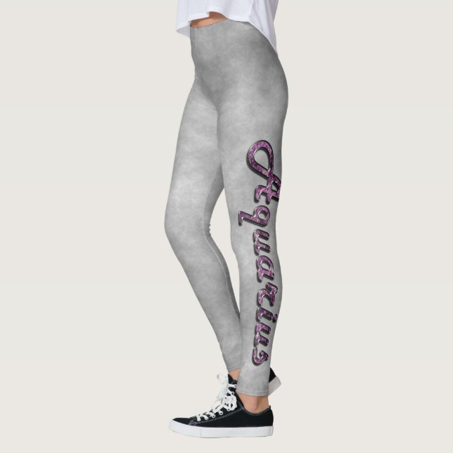 Aquarius in Amethyst Gemstone Leggings (Links)