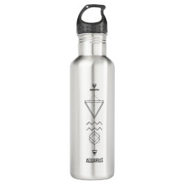 Aquarius-Inspiriert modernes geometrisches Design Edelstahlflasche