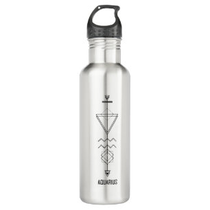 Aquarius-Inspiriert modernes geometrisches Design Edelstahlflasche