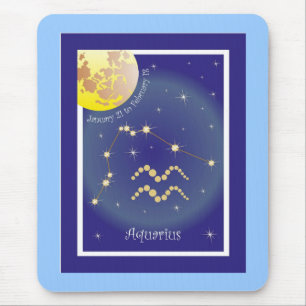 Aquarius Januar 21 bis Februar 18 Mauspad