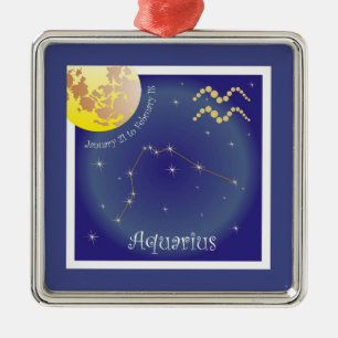 Aquarius Januar 21 bis Februar 18 Ornament