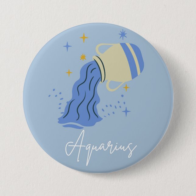 Aquarius-Knopfabzeichen  Button (Vorderseite)
