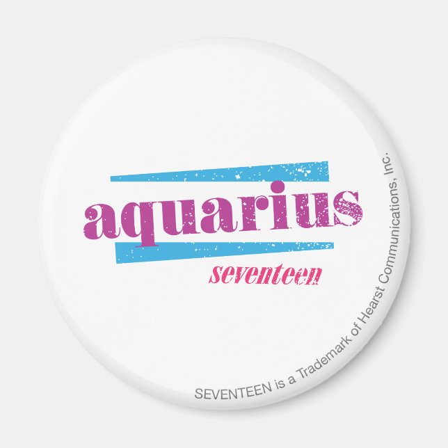 Aquarius Lila Magnet (Vorne)