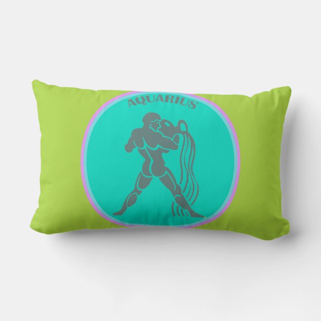 Aquarius Lumbar Pillow Lendenkissen (Rückseite)