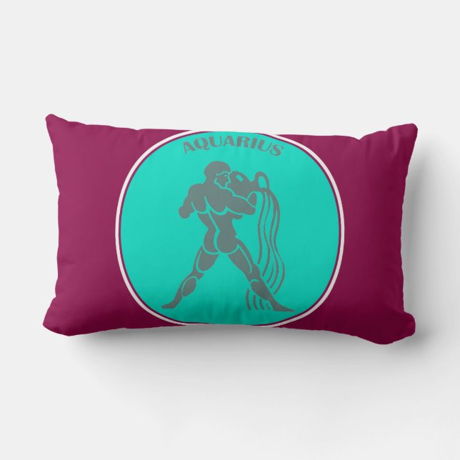 Aquarius Lumbar Pillow Lendenkissen (Rückseite)
