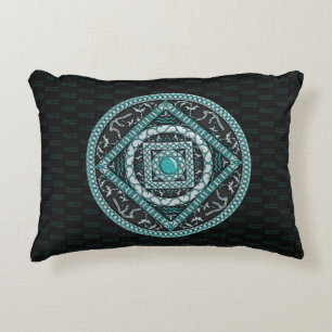 Aquarius-Mandala-Akzentschoner Dekokissen