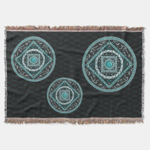 Aquarius-Mandala-Throw-Blanket Decke