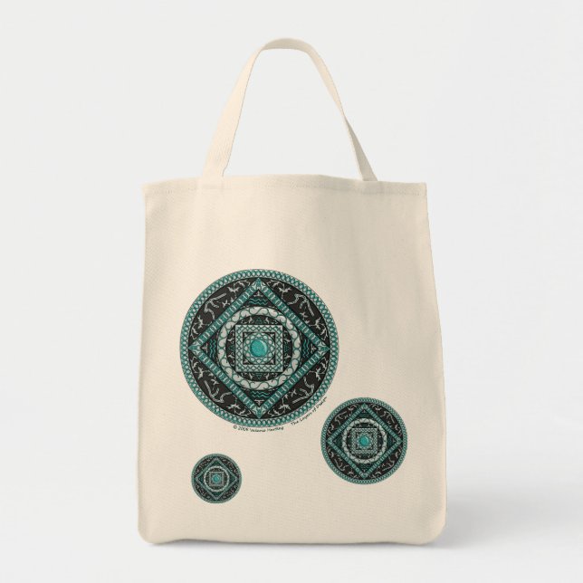 Aquarius Mandala Tote Bag Tragetasche (Vorne)