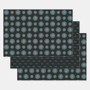 Aquarius Mandala Wrapping Paper Set Geschenkpapier Set