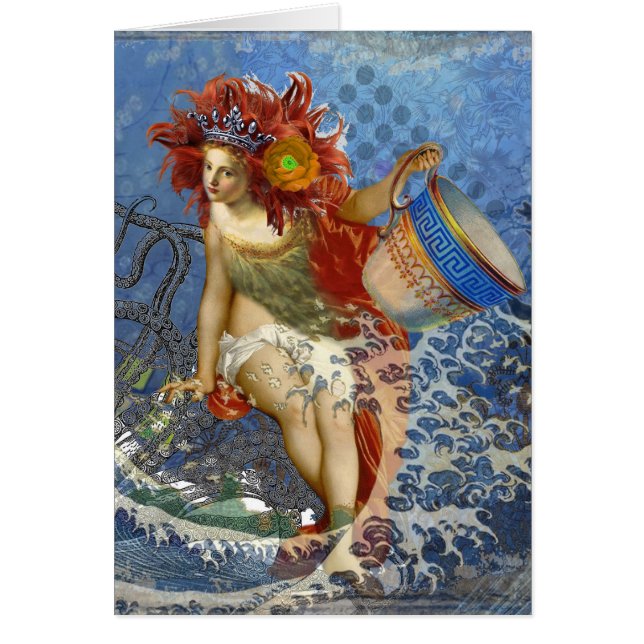 Aquarius Mermaid Gothic Blue Art (Vorne)