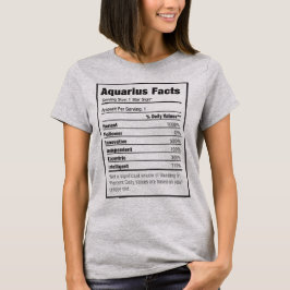 Aquarius Nutrition Fact T-shirt Zodiac