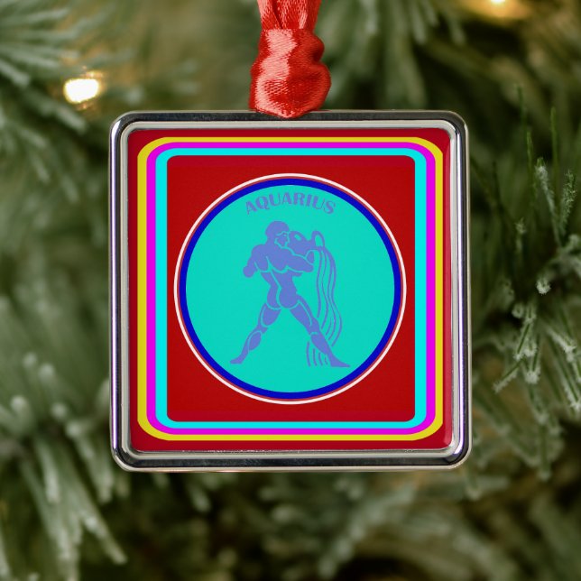 Aquarius Ornament Aus Metall (Baum)