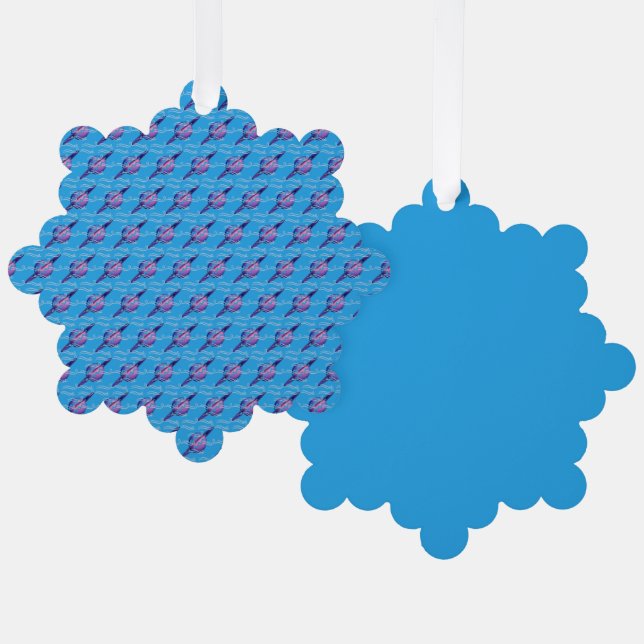 Aquarius Ornament Karte (Vorderseite/Rückseite)