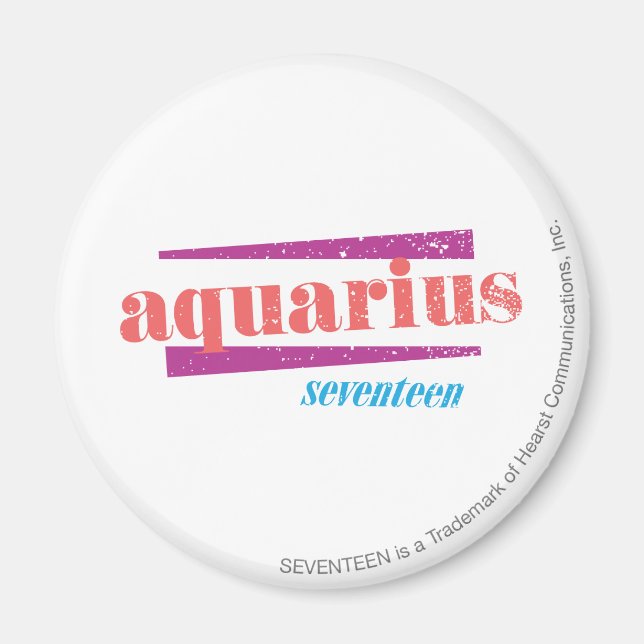 Aquarius Pink Magnet (Vorne)