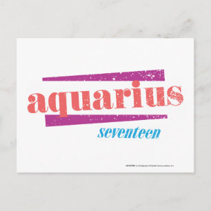 Aquarius Pink Postkarte