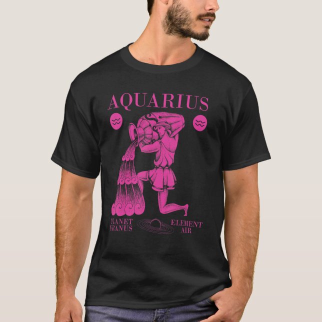 Aquarius Planet Uranus Element Air 1 T-Shirt (Vorderseite)