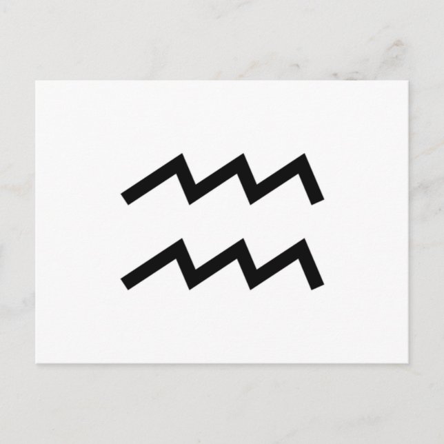 Aquarius Postkarte (Vorderseite)