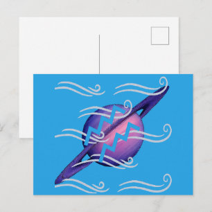 Aquarius-Postkarte Postkarte