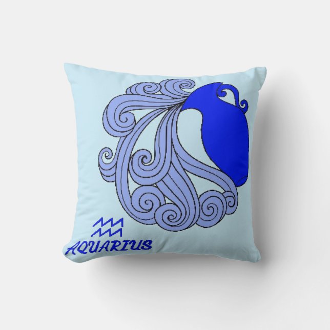 Aquarius Reversible Throw Kissen (Vorderseite)