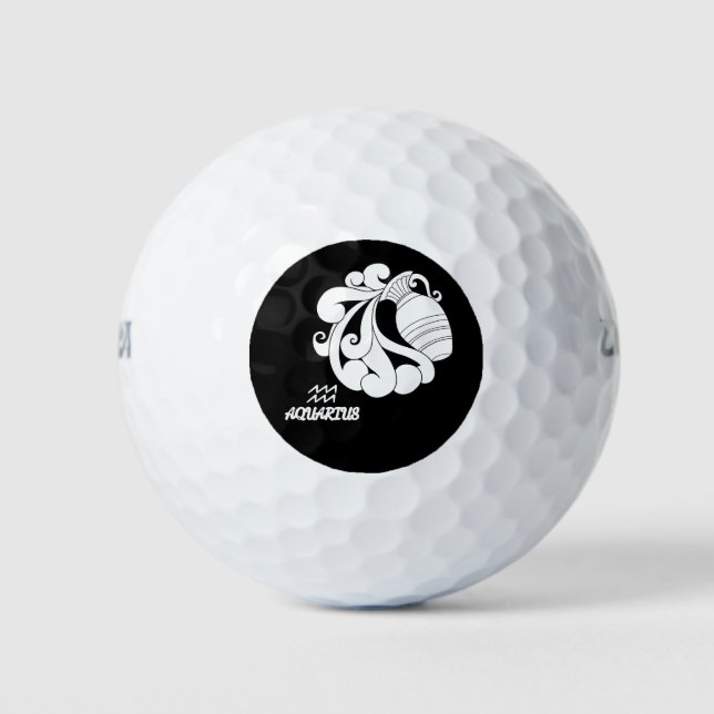 Aquarius-Silhouette Golfball (Vorderseite)