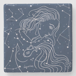Aquarius Steinuntersetzer