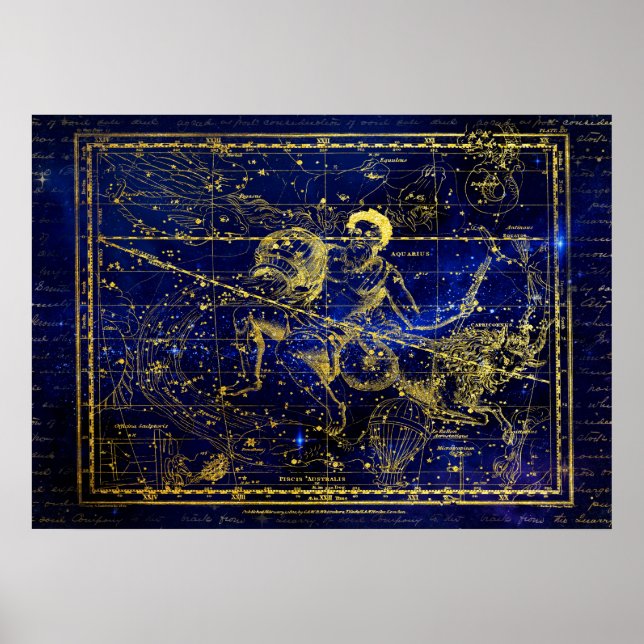 Aquarius-Sternbildposter Poster (Vorne)