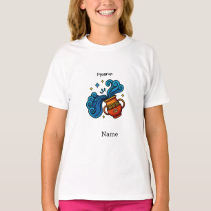 Aquarius-Sternzeichen Cartoon-Illustration T-Shirt