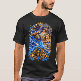 Aquarius-Sternzeichen Wassermann – Himmlische Astr T-Shirt