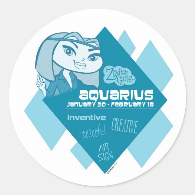 Aquarius Stickers (Vorderseite)