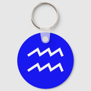 Aquarius-Symbol Schlüsselanhänger