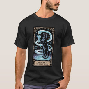 Aquarius-Tarotkarte Schwarze Katze  Mystischer Zod T-Shirt
