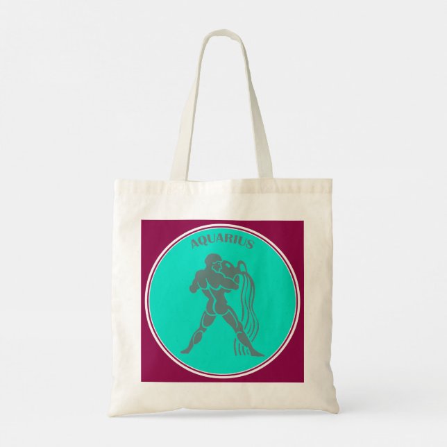 Aquarius Tote Bag Tragetasche (Rückseite)