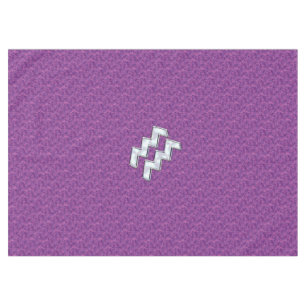 Aquarius Unterschreiben auf fuchsienrosa Camouflag Tischdecke