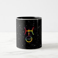 Aquarius Uranus Planetäre Symbol Sterne Gefärbte K