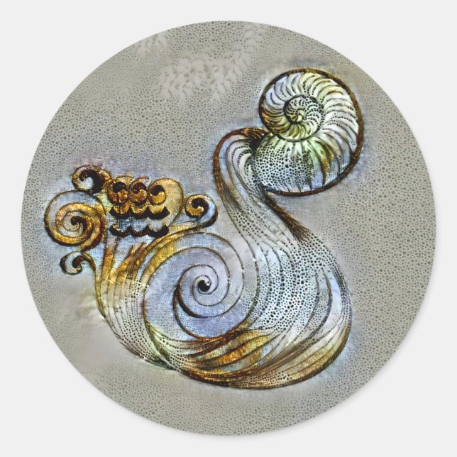 Aquarius Venice Runder Aufkleber (Vorderseite)