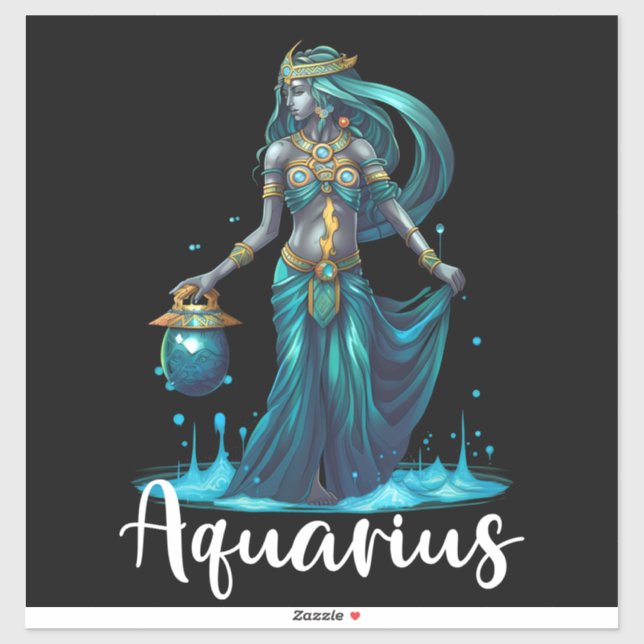 Aquarius Vinyl Sticker (Blatt)