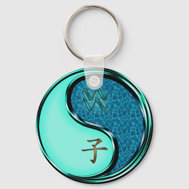 Aquarius & Wasserrat Schlüsselanhänger (Vorderseite)