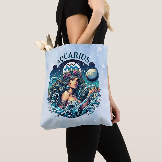 Aquarius Water Bearer Beautiful Woman Astrology  Tasche (Von Nahem)