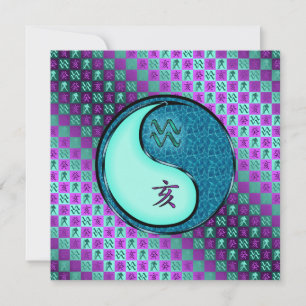 Aquarius & Water Boar Karte
